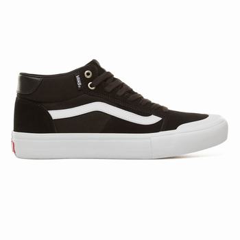 Vans Style 112 Mid Pro - Miesten Korkeavartiset tennarit - Mustat/Valkoinen